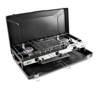 Réchaud à gaz - KAMPA - Fornello - 2 feux et 1 gril - Noir