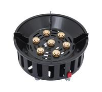 Réchaud à gaz portable 21000 W - Réchaud à gaz réglable avec 7 têtes de brûleur et 3 adaptateurs pour randonnée, trekking, pique-nique, cuisine extérieure