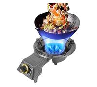 Réchaud À Gaz Portable Avec 1 Brûleur, Réchaud À Gaz De Camping 7,0 KW, Support De Casserole En Fonte, Avec Protection Anti-extinction, For Gaz Naturel/gaz De Pétrole Liquéfié(NG)