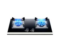 Réchaud à gaz portable double brûleur 4,8/5,2 kW avec tuyau de pression réglable pour camping, barbecue et usage domestique