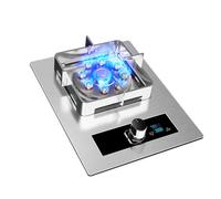 Réchaud À Gaz Simple, Double Usage, Gain De Place, 5,2 KW, En Acier Inoxydable Épais, Résistant Au Vent, For Barbecue Familial, Camping-car(NG)