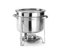 Réchaud à soupe - Hendi - 472507 - Acier inoxydable 18/0 - 10 L - Ø370x(H)325 mm