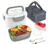 Réchaud alimentaire portable multifonctionnel : Boîte-repas électrique chauffante à grande capacité, pratique à transporter | Réchauffez vos repas n'importe où, n'importe quand Boîte à lunch chauffant