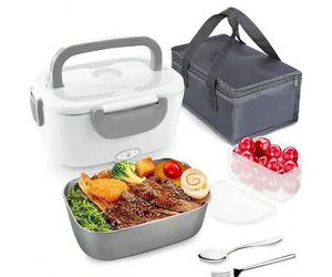 Réchaud alimentaire portable multifonctionnel : Boîte-repas électrique chauffante à grande capacité, pratique à transporter | Réchauffez vos repas n'importe où, n'importe quand Boîte à lunch chauffant