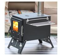 Réchaud avec fenêtre transparente et entrée d'air réglable, réchaud de tente portable pour cuisiner, camper et faire de la randonnée.