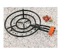 Brûleur à gaz avec 3 ampoules, diamètre 70 cm, 9,5 kW, pour paella, etc, Noir