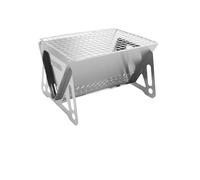 Réchaud chauffant portable pliable multifonction en acier inoxydable pour le camping (taille L)