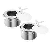 Réchaud Cuisson Camping 2 Brûleurs Alcool Cuisinière Portable Avec Couvercle Plein Air Parc Pique-nique Randonnée Trekking Voyage Sur Route Soirée Extérieur Léger Compact Pliable Équipement Cuisine Ra