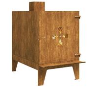 Réchaud de camping 35x50x60 cm acier corten