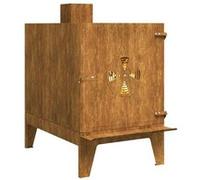 Réchaud de camping 35x50x60 cm acier corten Marron