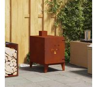 Réchaud de camping 35x50x60 cm acier corten réchaud portable vidaXL