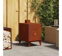 Réchaud de camping 35x50x60 cm acier corten réchaud portable vidaXL