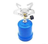 Réchaud de camping avec soupape aiguille de précision brûleur à gaz pour | Trépied de cuisson portable pour l'extérieur, protection contre les flammes, transfert de chaleur efficace pour la randonnée
