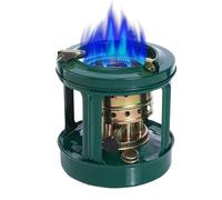 Réchaud de Camping, Chauffage Grill De Camping Compact, Ustensiles de Cuisine avec 8 Brûleurs de Poêle Anti-Vent à Mèche de Coton pour Chauffer l'Eau, Randonnée, Sac à Dos,