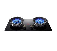 Réchaud de camping double, brûleur au propane en cuivre à 9 brûleurs, verre trempé, allumage automatique avec minuterie de 180 minutes, for en plein air et les urgences(NG)