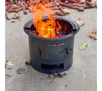Réchaud de camping et de randonnée, réchaud à charbon portable | Poêle pour tente, pour cuisiner, se chauffer ou pêcher en plein air ou dans le jardin(Large)