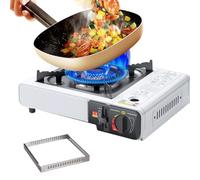 Réchaud de camping Flammig - Portable - Pour l'extérieur - Avec allumage automatique - Puissant réchaud d'extérieur avec réglage de la flamme à plusieurs niveaux