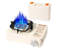 Réchaud de camping portable avec étui de transport | 6000 W haute puissance d'allumage automatique Batterie de cuisine d'extérieur pour randonnée, expédition, camping-car, voyage, pique-nique