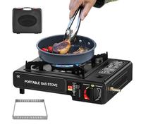 Réchaud de camping portable - Four à cassette | Brûleur de table 2 en 1 pour la survie en plein air, la randonnée, le barbecue