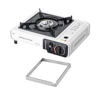 Réchaud de camping portable - Four à cassette coupe-vent haute performance - Brûleur à cassette pour la cuisson en plein air - Régulation précise de la chaleur pour réchaud de camping, cuisinière
