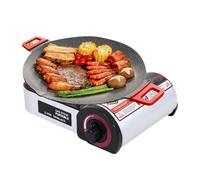 Réchaud de camping portable - Réchaud d'extérieur pour cuisiner en voyage - Léger et compact comme chauffage de table avec de cuisson - Pour les aventures de barbecue et les randonnées