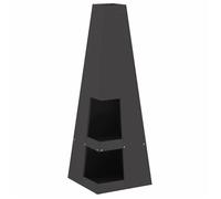 Réchaud de camping portable - vidaXL - 35x35x100 cm - Noir - Acier allié - Température maximale 600 ℃