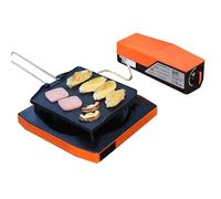 Réchaud de camping | Réchaud de camping portable en deux parties, avec fonction d'arrêt automatique pour randonnées, barbecues, pêche, balcon, terrasse, road trips