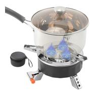 Réchaud De Camping - Réchaud de Cuisine Monofoyer pour Camping - 6800W Contrôle Précis Chaleur Cuiseur Pliable Avec Sac Rangement Randonnée Barbecue