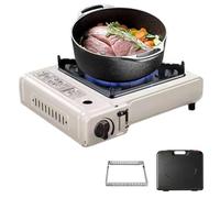 Réchaud de camping transportable, cartouche de gaz, brûleur d'extérieur | Réchaud d'extérieur conçu pour barbecue, jardin, cour, balcon, parc, pique-nique, randonnée, pêche et voyage