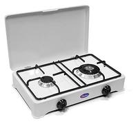 Réchaud de table Parker à 2 feux bruleur gaz méthane usage extérieur - double couronne de 3,5 kW feux gaz - 2002CBGPm/c