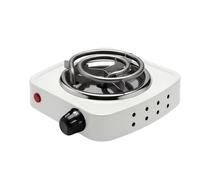 Réchaud électrique portable - AVIZAR - 500W - Plaque 14 cm - Thermostat 5 niveaux - Compact blanc