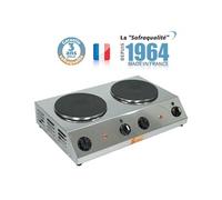Réchaud Electrique Professionnel 2 plaques Diamètre 300 mm