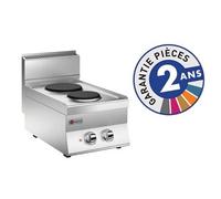 Réchaud Baron Réchaud Electrique Professionnel - 2 plaques électriques - Gamme 650 - - - Acier inoxydable 400x650x295mm