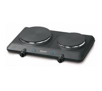 Taurus Volcano Duo Noir, Acier inoxydable Comptoir 120 cm Plaque scellée 2 zone(s)