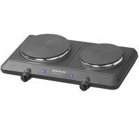 Taurus Volcano Duo Noir, Acier inoxydable Comptoir 120 cm Plaque scellée 2 zone(s)