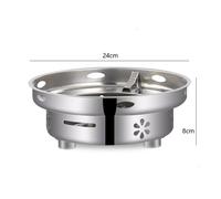Réchaud en acier inoxydable pour barbecue domestique extérieur,marmite chauffante,cuisinière à spiritueux,fête,camping,cuisinière,Eva touristique - Type jaune clair