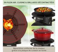 Réchaud fusée Oshima Réchaud de camping en acier mobile écologique