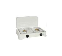 Kitchen Chef Réchaud à gaz 5326 C 2 brûleurs 3,4 kW Émaillé blanc