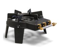 PROWELTEK - Rechaud gaz 4 Pieds Fonte véritable 9800 2 Bruleurs Plats Grands volumes