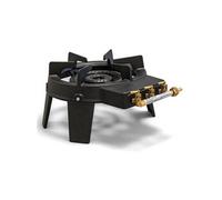 Rechaud gaz 4 pieds Fonte véritable 9,8 KW 2 Bruleurs Plats grands volumes