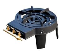 Réchaud Gaz Camping 4 pieds 8,6KW Traiteur 3 Bruleurs Gaz Butane ou Propane Fonte véritable