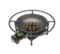 Rechaud Gaz Camping Portable, Basse Pression, Bruleur Gaz, Allumage Électronique, Idéal pour La Cuisine en Plein Air, Les Sautés au Wok et Comme Brûleur de Table(60cm)
