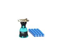 Rechaud gaz piezo Coque ABS 1200W + 28 cartouches 190 gr