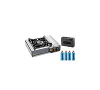 Réchaud à gaz NOMADE INOX KEMPER + 4 cartouches 227gr 2200W Allumage piezo Sécurité insert gaz