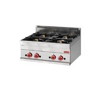 Réchaud Gaz Professionnel série 650 - 4 feux - Gastro M - - x650xmm Noir