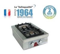 Réchaud Gaz Professionnel spécial traiteur 2 feux 6980 W Sofraca Noir G