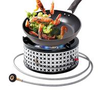 Réchaud Portable,Brûleur de Camping 15800 Anti-Vent,Réchaud De Randonnée - pour Pique-nique, Barbecue, Cuisson en Plein Air, Trekking, Randonnée et Voyage en Sac à Dos