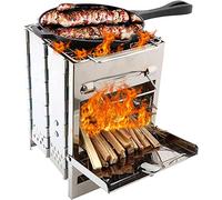 Réchaud portable, réchaud de camping/réchaud de randonnée, réchaud de camping, réchaud Rocket, réchauds de camping à bois pliables, mini réchaud de camping portable en acier inoxydable léger