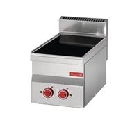 Réchaud vitrocéramique - 2 feux - 3,6 kW - Gastro M - - Acier inoxydable x600xmm NC