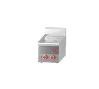 Réchaud vitrocéramique - 2 feux - 3,6 kW - Gastro M - - Acier inoxydable x600xmm NC